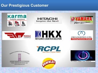 Order Delivery ManagementOur Prestigious Customer
 