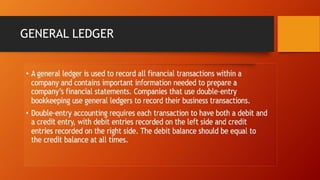GENERAL LEDGER
 