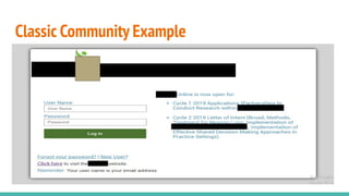 Classic Community Example
 