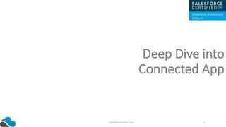 Deep Dive into
Connected App
SalesforceCodex.com 1
 