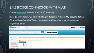Anypoint Salesforce Connector With Mulesoft | PDF