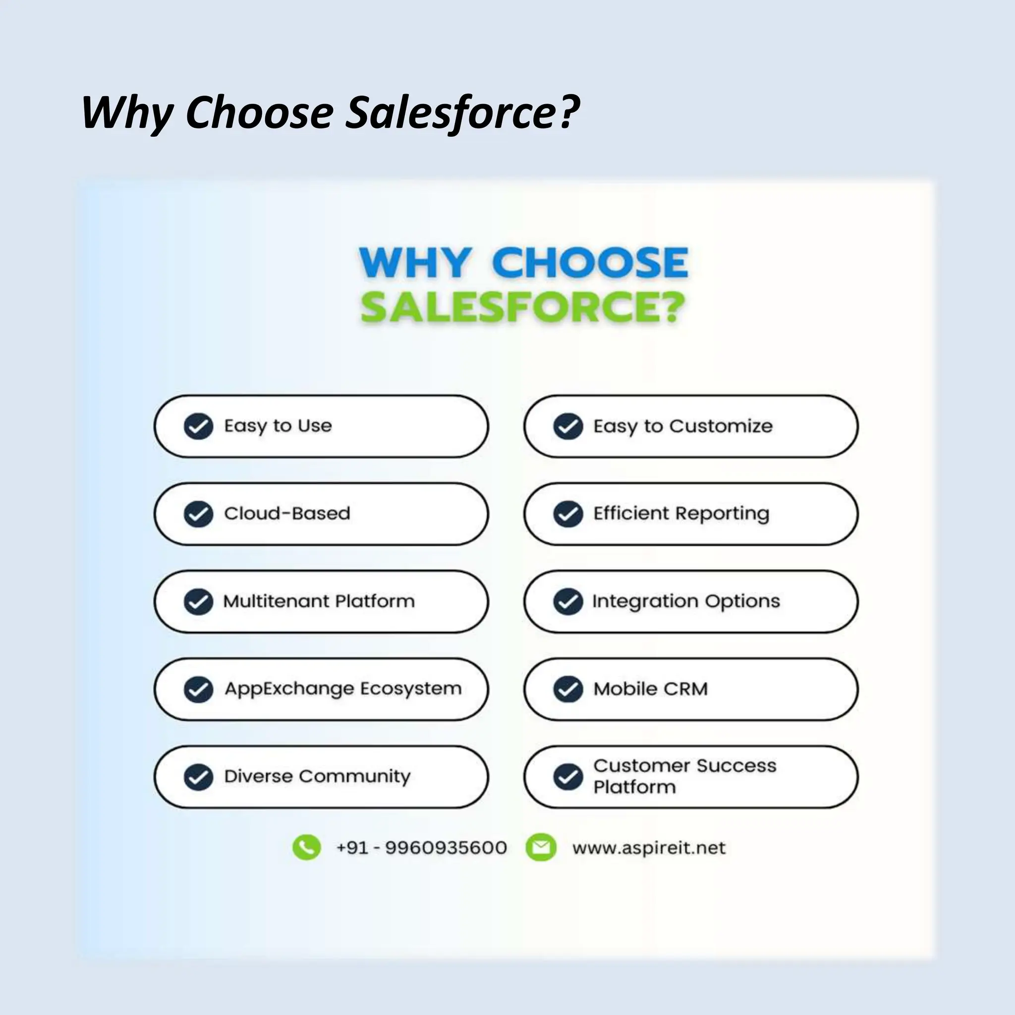 Why Choose Salesforce?
 