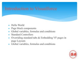 Salesforce developer training presentation slides | PPTX