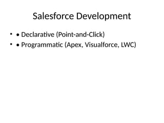 Comprehensive Salesforce Development Mini Project: Building CRM Apps ...