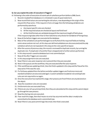 Salesforce interview questions on trigger | DOCX
