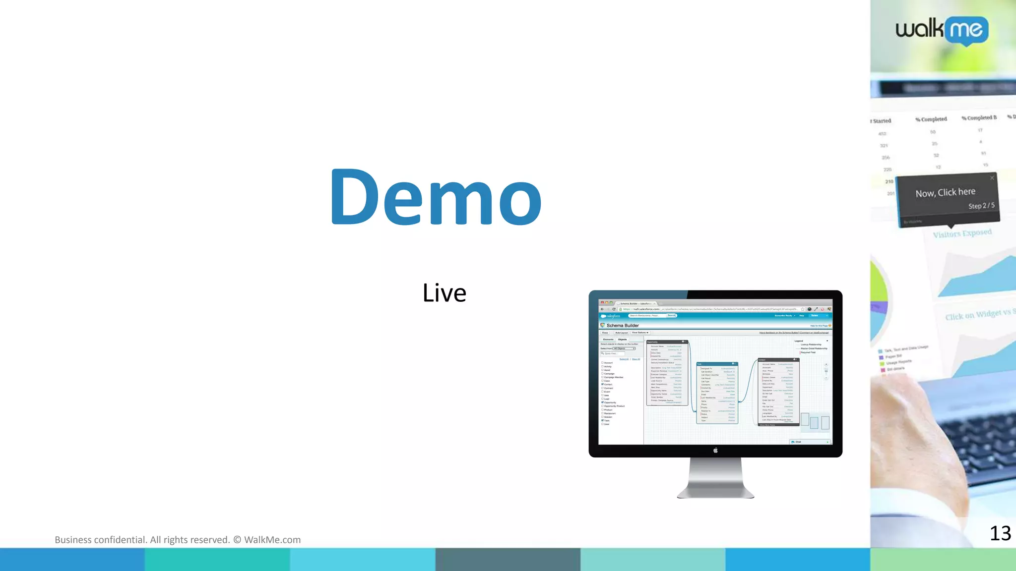 Business confidential. All rights reserved. © WalkMe.com
Live
Demo
13
 