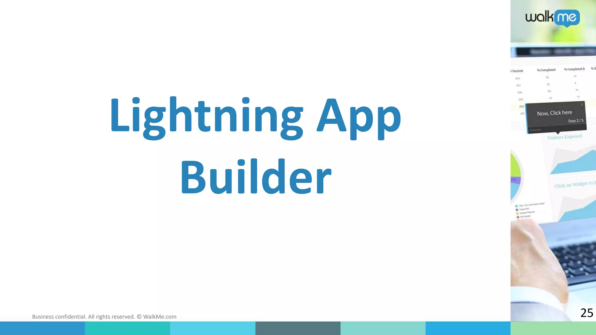 Business confidential. All rights reserved. © WalkMe.com
Lightning App
Builder
25
 