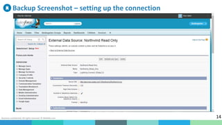 Business confidential. All rights reserved. © WalkMe.com
Backup Screenshot – setting up the connection
14
 