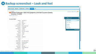 Business confidential. All rights reserved. © WalkMe.com
Backup screenshot – Look and feel
15
 