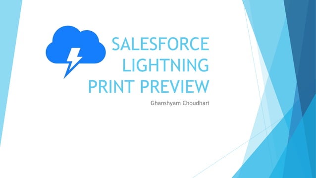 Salesforce Lightning Print Preview | PPT