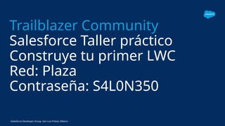 Salesforce Lightning Web Components Workshop: Build Your First LWC | PPTX