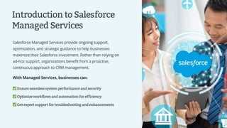 Salesforce Managed Services Optimizing OpEx & Speed to Market | PPT