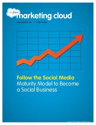 www.radian6.com   /   1 888 6radian




Follow the Social Media
Maturity Model to Become
a Social Business




                                      Copyright © 2012 Salesforce Marketing Cloud
 