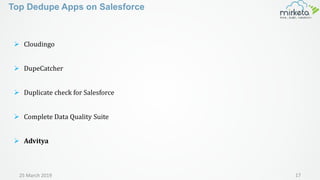 Salesforce Master Data Management Webinar | PDF