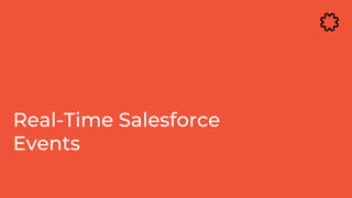 Real-Time Salesforce
Events
 