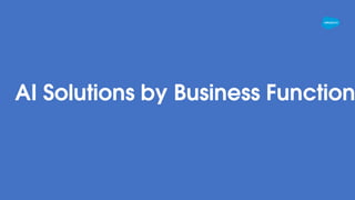 AI Solutions by Business Function
 