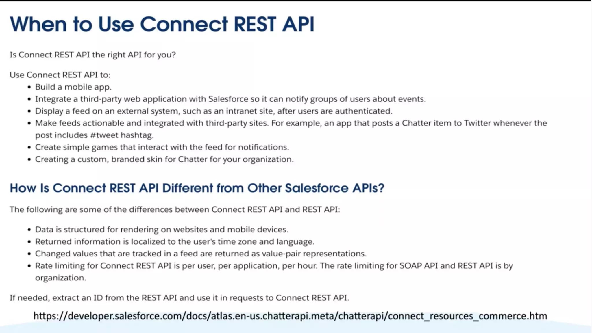 Integration of Salesforce Web OMS with
Connect REST API
 