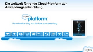 Die weltweit führende Cloud-Plattform zur
Anwendungsentwicklung
Der schnellste Weg von der Idee zur Anwendung
 