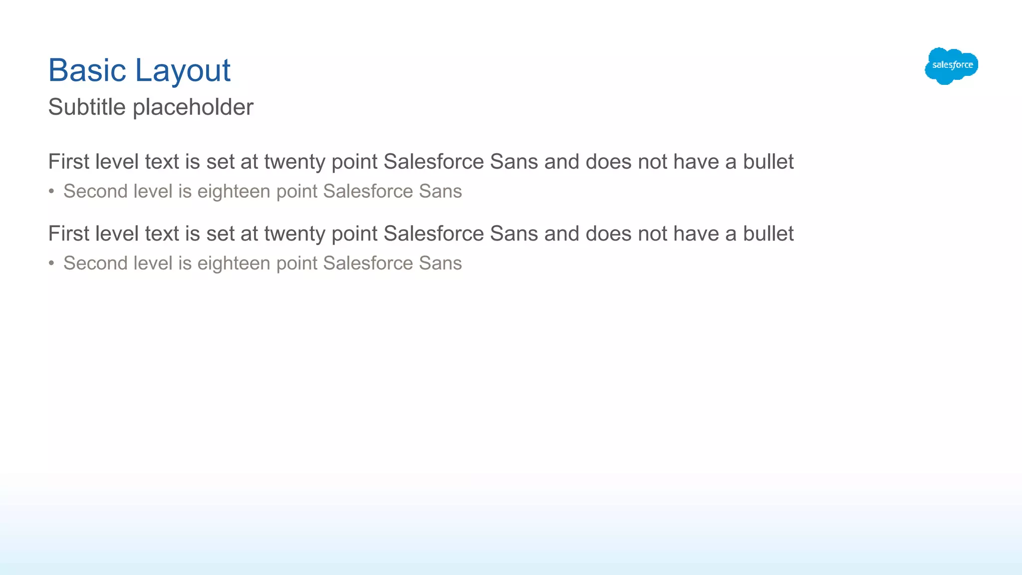 Salesforce Basic Template Salesforce Deck Template | PPTX