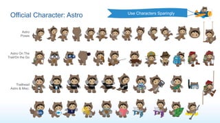 Official Character: Astro
Astro
Poses
Astro On The
Trail/On the Go
Trailhead
Astro & Misc.
Use Characters Sparingly
 