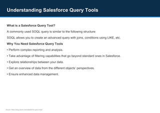 Standard Query Tools Top 5 Salesforce Query Tools in 2025: A Complete Guide | PDF