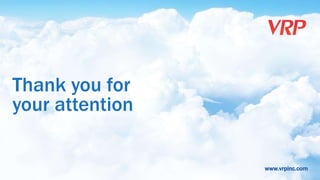 www.vrpinc.com
Thank you for
your attention
 