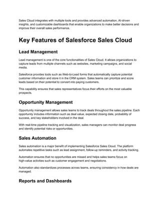 Comprehensive Guide to Salesforce Sales Cloud Implementation and ...