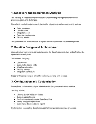 Comprehensive Guide to Salesforce Sales Cloud Implementation and ...