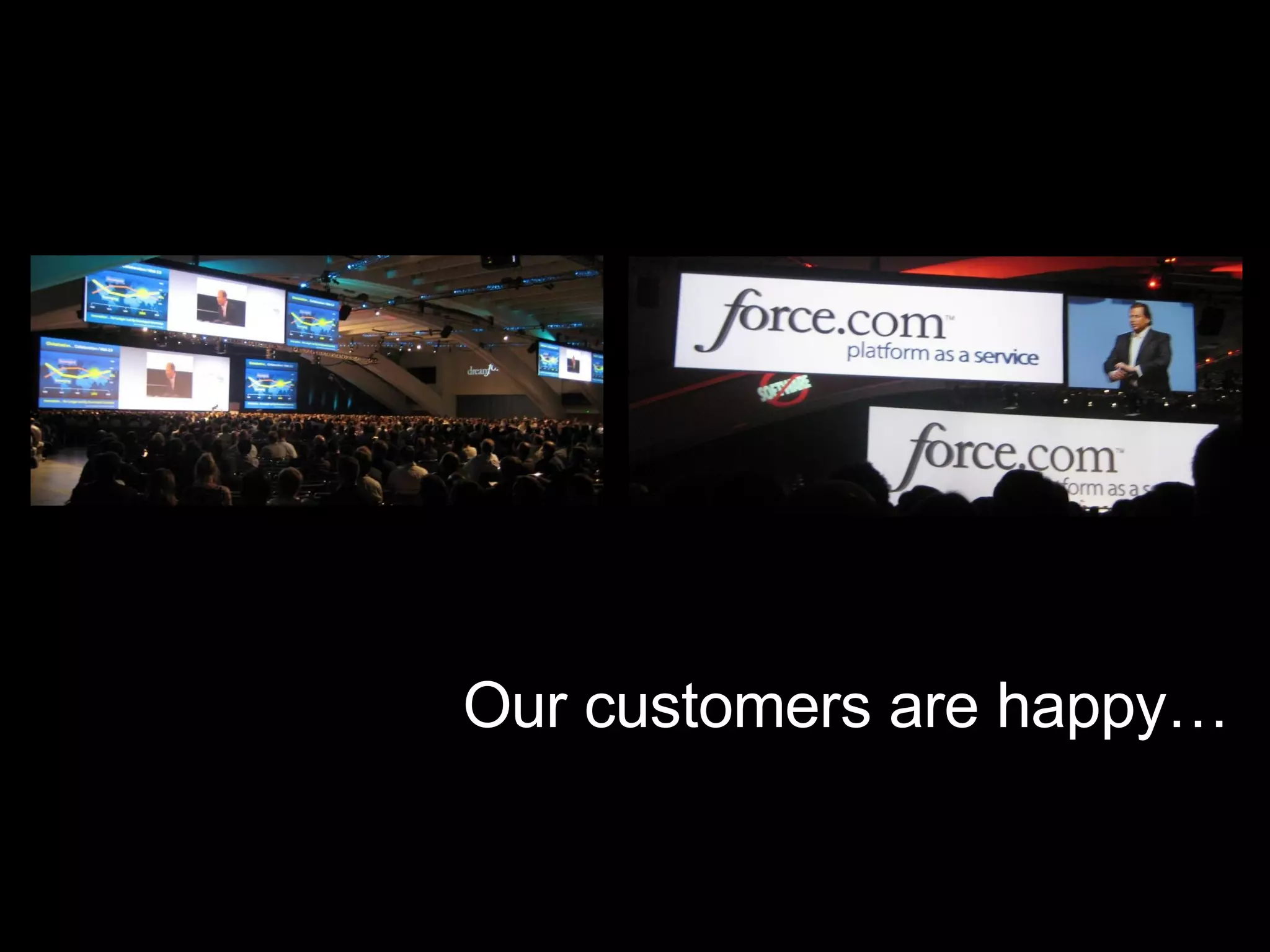 Our customers are happy… 