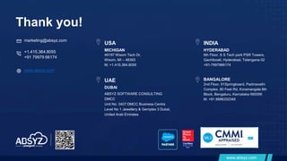Salesforce Service Cloud Services PPT by ABSYZ | PPTX