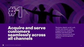 Copyright © 2021 Accenture. All rights reserved. 8
Acquire and serve
customers
seamlessly across
all channels
Maximize dig...