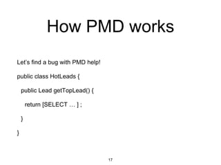 Salesforce static code analysis | PPTX