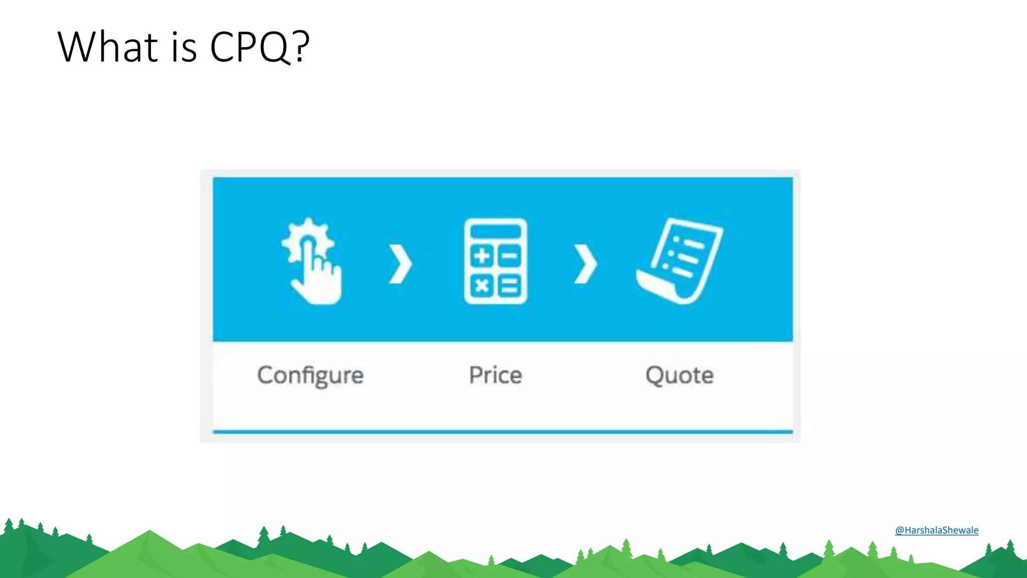 What is CPQ?
@HarshalaShewale
 
