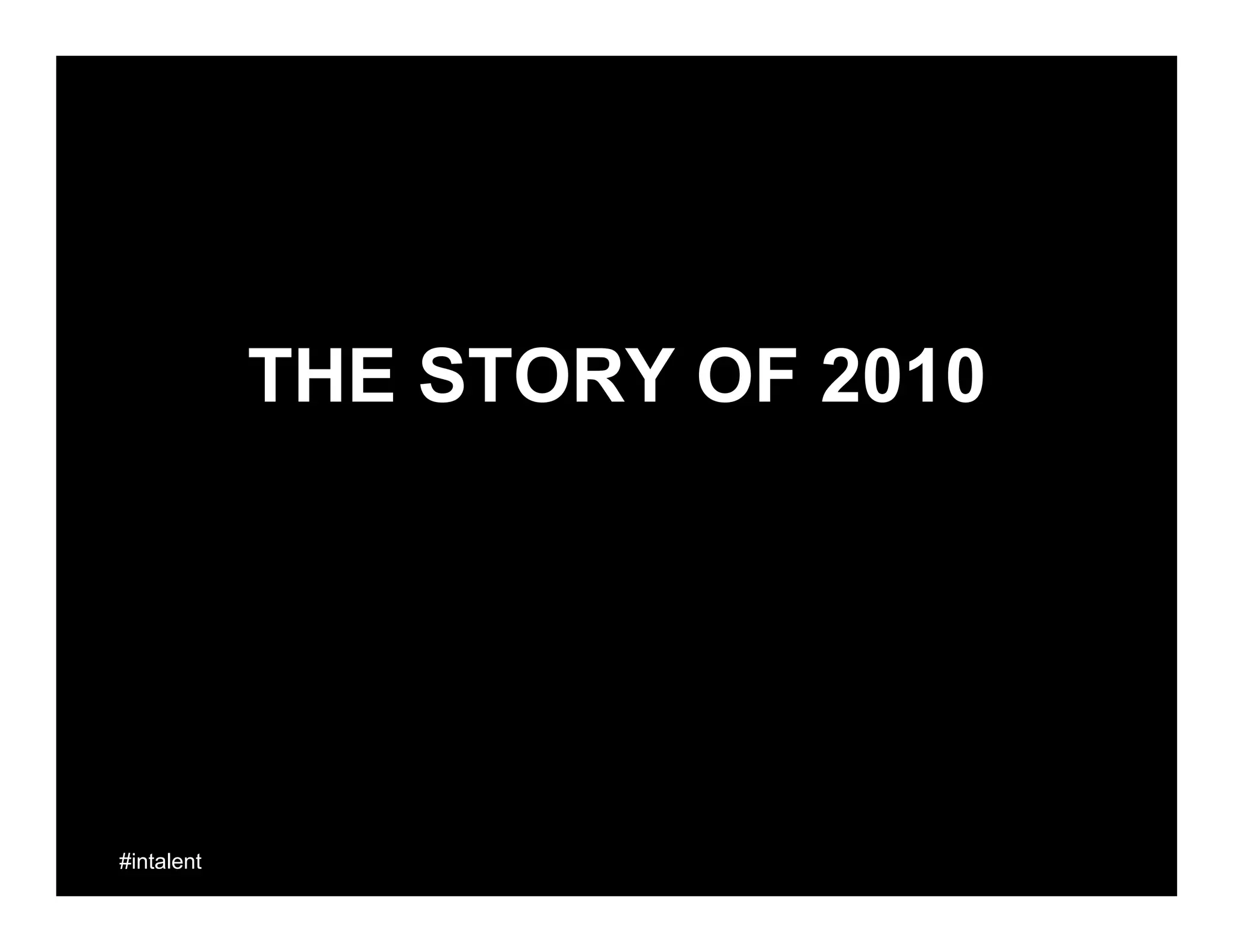 SALESFORCE IN

2010

WILD WEST
SOURCING

HIRED GUNS
LIMITED METRICS
NO CAREER PATH

 