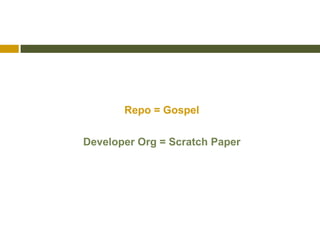 Repo = Gospel

Developer Org = Scratch Paper
 
