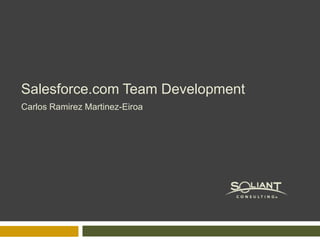 Salesforce.com Team Development
Carlos Ramirez Martinez-Eiroa
 