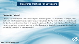 Salesforce Trailhead for Developers | PDF