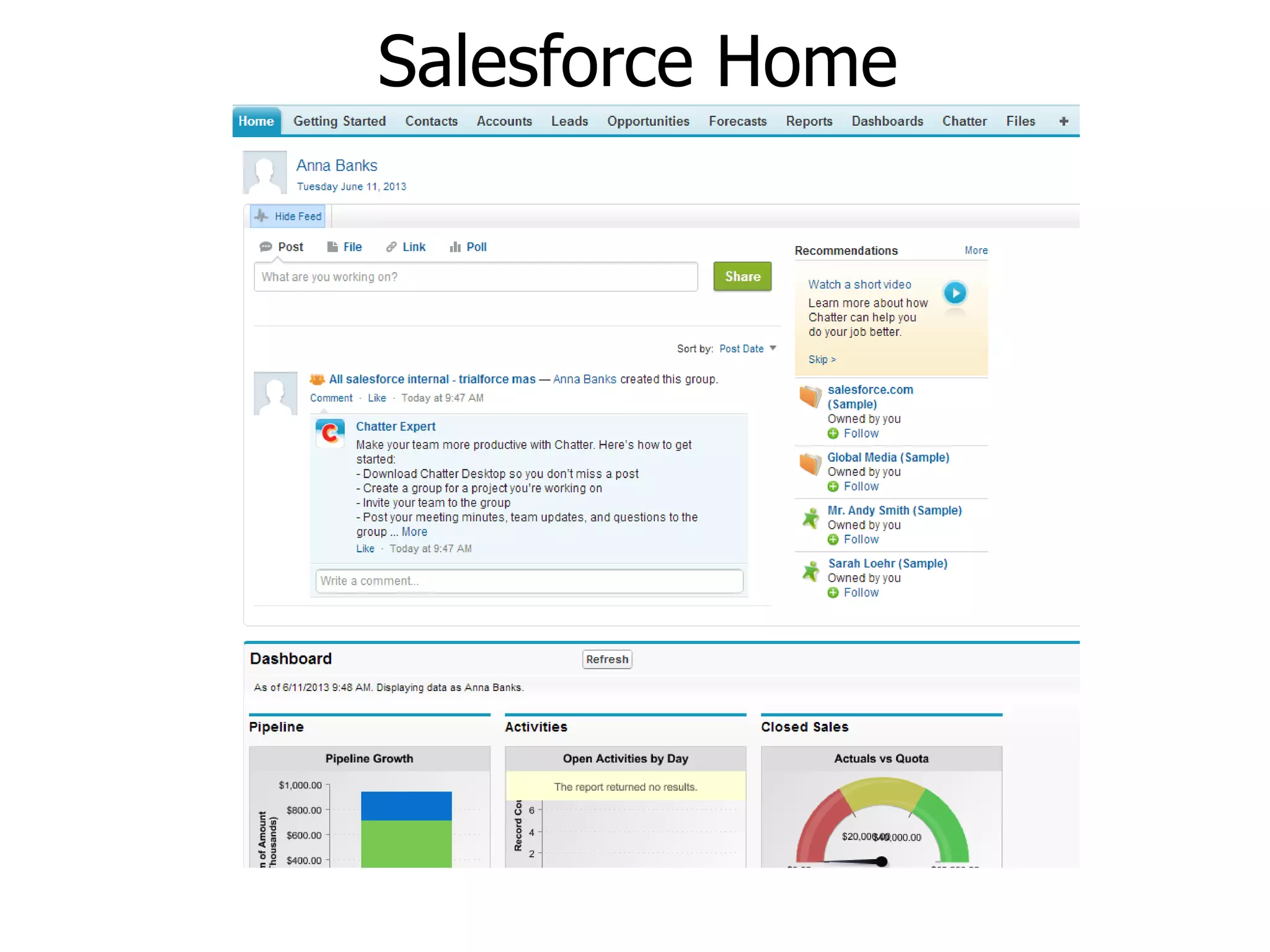 Salesforce Home
 