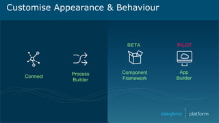 Connect
Process
Builder
App
Builder
Component
Framework
Customise Appearance & Behaviour
 