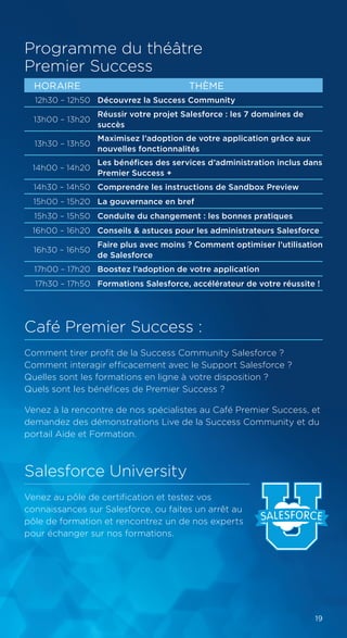 Bienvenue dans les groupes de collaboration entre utilisateurs des
produits Salesforce.
• 	France User Group : france.sale...