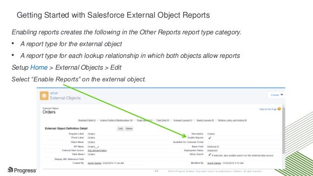 Report type object in salesforce login