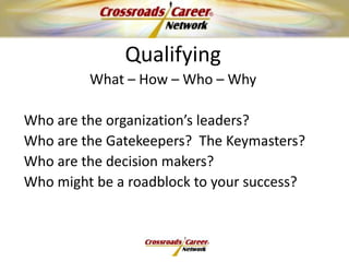 Make statements that build rapport and confidence
