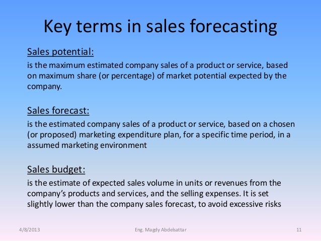 forecasting revenues