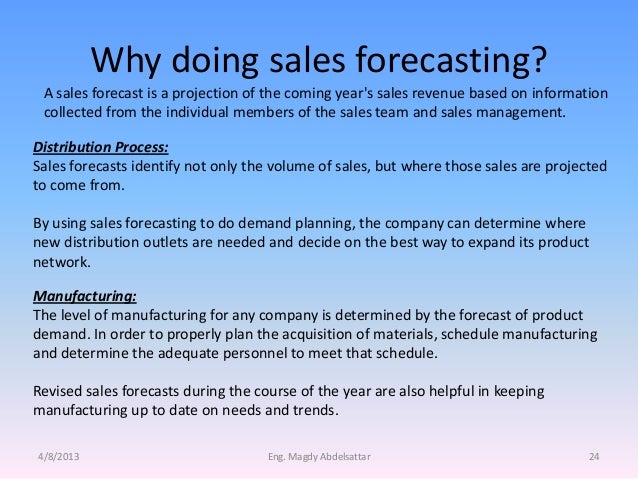 forecasting revenues
