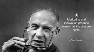Marketing and
innovation produce
results; all the rest are
costs.
- Peter Drucker -
 