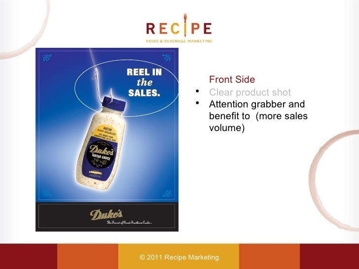 Ingredients Of A Sales Sheet For The Food And Beverage Industry