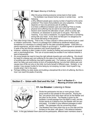 Salesian youth ministry saffoldings