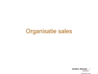 Organisatie sales