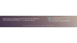 Sales presentation ENH710EXT & ENH220EXT