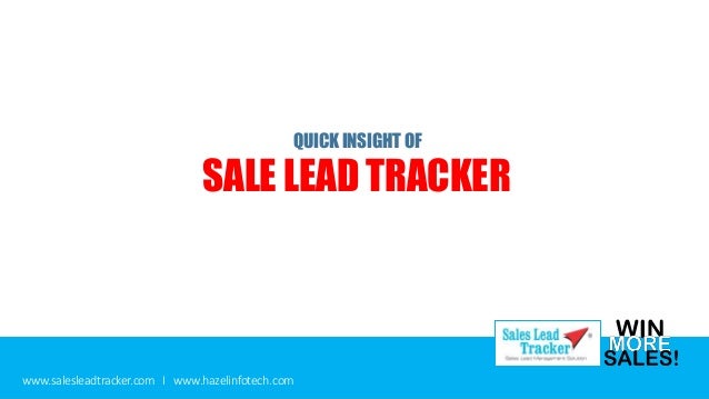 Sales Lead Tracker Presentation
